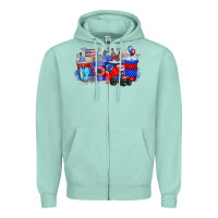 Seafoam american drink Zipper Hoodie - RacoonDesign