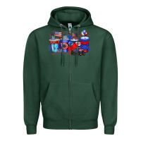 Sports Green american drink Zipper Hoodie - RacoonDesign