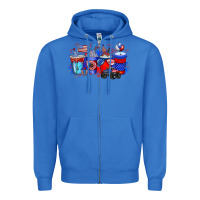 True Royal american drink Zipper Hoodie - RacoonDesign