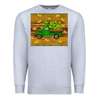 Heather Grey St Patricks day truck Premium Sweatshirt - Artiststas