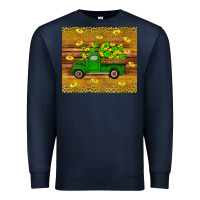 Navy St Patricks day truck Premium Sweatshirt - Artiststas