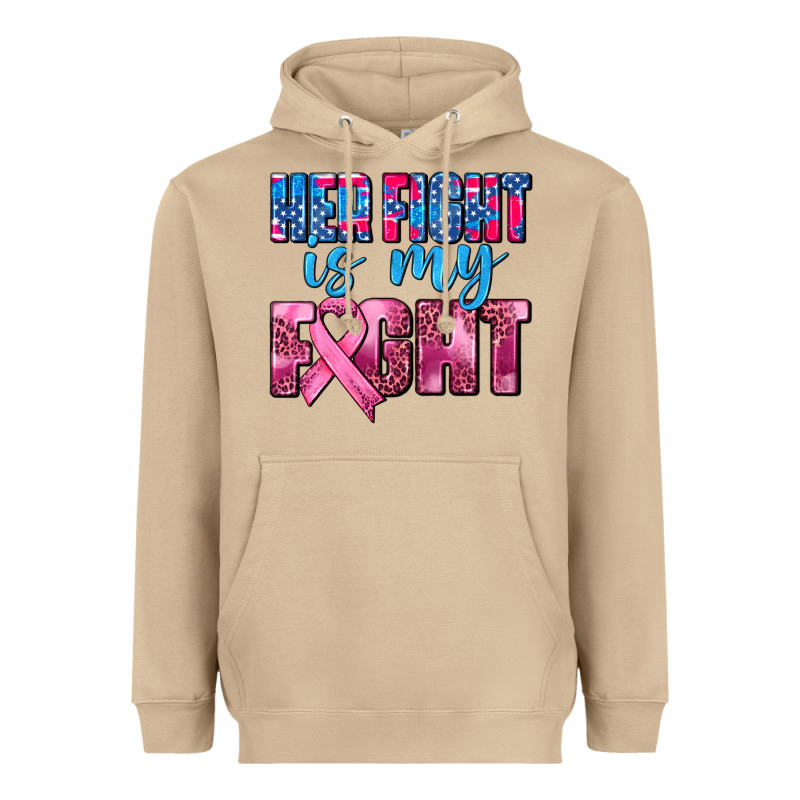 Her Fight Is My Fight Heavyweight Hoodie by AdoDesignShop | Teevron
