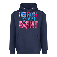 Navy her fight is my fight Heavyweight Hoodie - AdoDesignShop