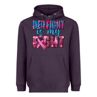 Plum her fight is my fight Heavyweight Hoodie - AdoDesignShop