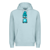 Blue Mist winter gnome with snowflake Premium Hoodie - NancyCooperArtShop