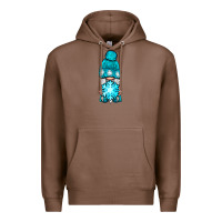 Chestnut winter gnome with snowflake Premium Hoodie - NancyCooperArtShop