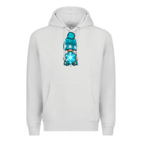 Dove Grey winter gnome with snowflake Premium Hoodie - NancyCooperArtShop