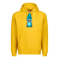 Lemon winter gnome with snowflake Premium Hoodie - NancyCooperArtShop