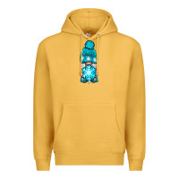 Mustard winter gnome with snowflake Premium Hoodie - NancyCooperArtShop
