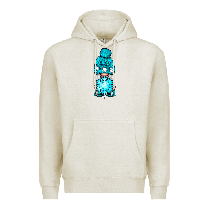 Winter Gnome With Snowflake Premium Hoodie by NancyCooperArtShop | Teevron
