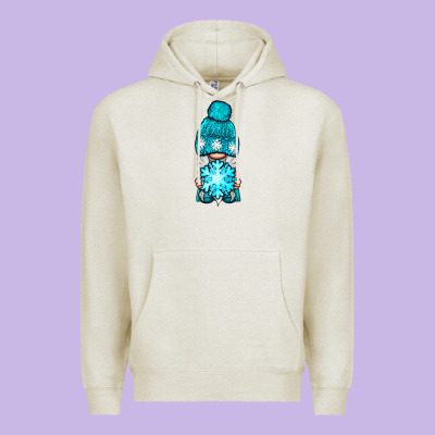Winter Gnome With Snowflake Premium Hoodie Designed By Nancycooperartshop