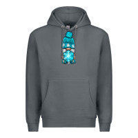 Rock winter gnome with snowflake Premium Hoodie - NancyCooperArtShop