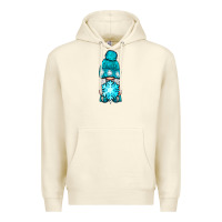 Sandshell winter gnome with snowflake Premium Hoodie - NancyCooperArtShop