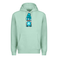 Seafoam winter gnome with snowflake Premium Hoodie - NancyCooperArtShop