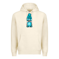 Tofu winter gnome with snowflake Premium Hoodie - NancyCooperArtShop