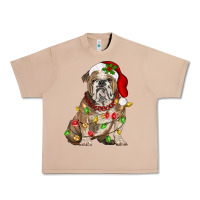 Burro Christmas english bulldog Urban Heavy Tee - BarkalooDesign
