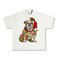 Pistachio Christmas english bulldog Urban Heavy Tee - BarkalooDesign