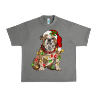 Tornado Christmas english bulldog Urban Heavy Tee - BarkalooDesign