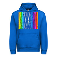 Cobalt LGBTQ+ Pride American Flag Tumbler Urban Hoodie - BundleAndBundleShop