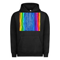 Pigment Black LGBTQ+ Pride American Flag Tumbler Urban Hoodie - BundleAndBundleShop