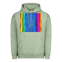 Pigment Oil Green LGBTQ+ Pride American Flag Tumbler Urban Hoodie - BundleAndBundleShop