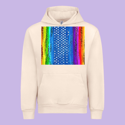 Lgbtq+ Pride American Flag Tumbler Urban Hoodie Designed By Bundleandbundleshop