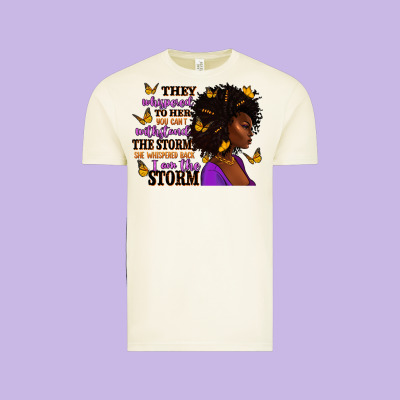 Vintage Tee They whispered to her afro woman