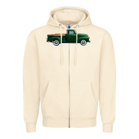 Sandshell western green truck right side view 1 Zipper Hoodie - FaDigitalArtStudio