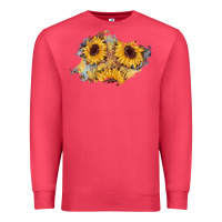 Cardinal sunflower glitter leather patch Premium Sweatshirt - AdoDesignShop