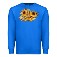 True Royal sunflower glitter leather patch Premium Sweatshirt - AdoDesignShop