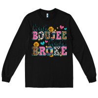 Black kinda boujee kinda broke Long Sleeve Tee - Zillion Design Studio