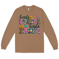 Toasted Coconut kinda boujee kinda broke Long Sleeve Tee - Zillion Design Studio