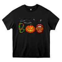Black boo halloween Heavy Core Tee - CowhideDigitalArt