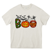 Cream boo halloween Heavy Core Tee - CowhideDigitalArt
