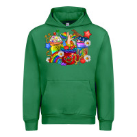 Emerald LGBTQ+ Pride Coffee Cups Urban Hoodie - BundleAndBundleShop