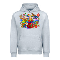 Heather Grey LGBTQ+ Pride Coffee Cups Urban Hoodie - BundleAndBundleShop