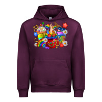Mauve Wine LGBTQ+ Pride Coffee Cups Urban Hoodie - BundleAndBundleShop