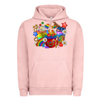 Pigment Salmon LGBTQ+ Pride Coffee Cups Urban Hoodie - BundleAndBundleShop