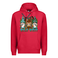 Cardinal wild west gnomies Premium Hoodie - NancyCooperArtShop