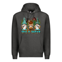 Charcoal Heather wild west gnomies Premium Hoodie - NancyCooperArtShop
