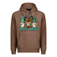 Chestnut wild west gnomies Premium Hoodie - NancyCooperArtShop