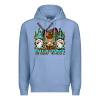 Colony Blue wild west gnomies Premium Hoodie - NancyCooperArtShop