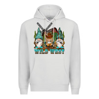 Dove Grey wild west gnomies Premium Hoodie - NancyCooperArtShop