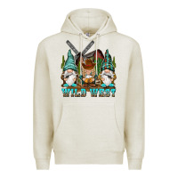 Oatmeal Heather wild west gnomies Premium Hoodie - NancyCooperArtShop