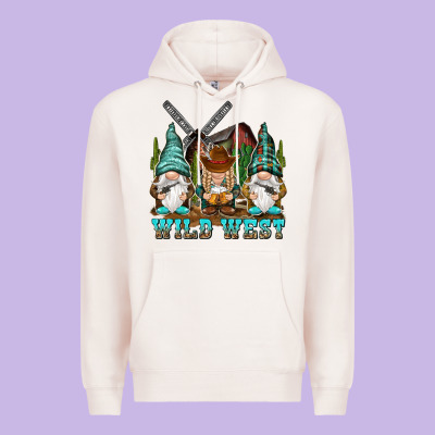 Wild West Gnomies Premium Hoodie Designed By Nancycooperartshop