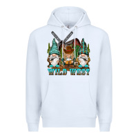 White wild west gnomies Premium Hoodie - NancyCooperArtShop