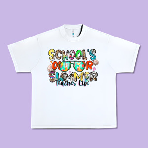 School's Out For Summer Teacher Life Urban Heavy Tee Designed By Zillion Design Studio