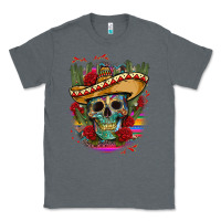 Charcoal Heather mexican skeleton Classic Tee - CTS Tumbler Store