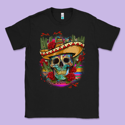 Mexican Skeleton Classic Tee Designed By Cts Tumbler Store