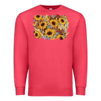 Cardinal sunflower glitter leather background Premium Sweatshirt - AdoDesignShop